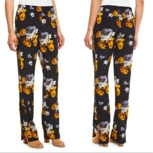 THEORY Viewpine Silk Pants in Nocturn Floral Print, Size 0/2